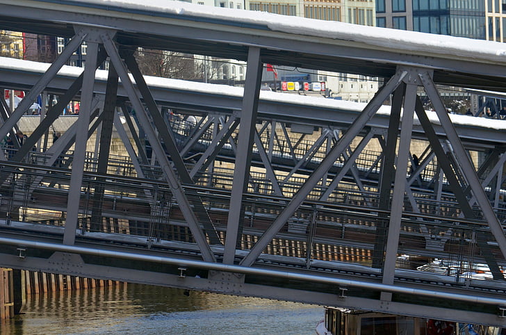 Hamburg, bağlantı noktası, Köprü, landungsbrücken, yatırımcılar, Feribot, köprüler