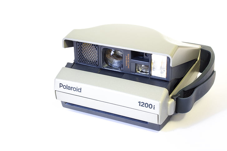 Polaroid, análogo, cámara, instante, hipster, espectros de, tecnología