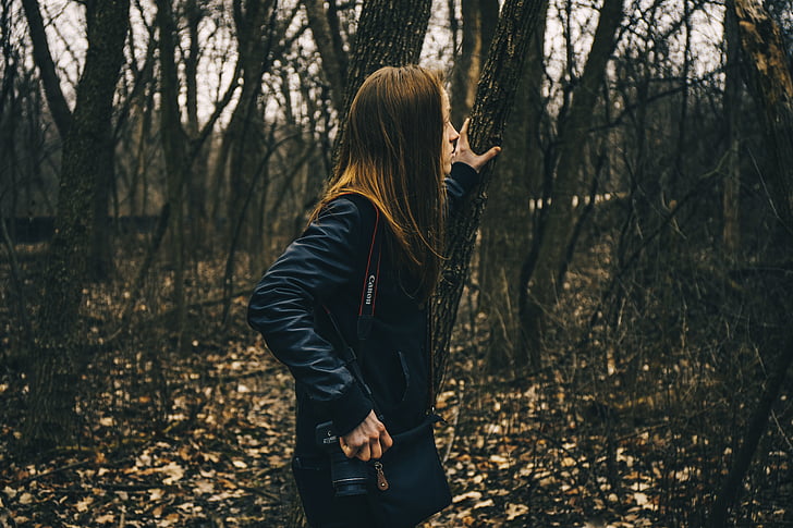 people, girl, female, lady, millennials, trees, branches