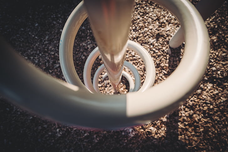 pole, spiral, circle, structure, round, no people, close-up