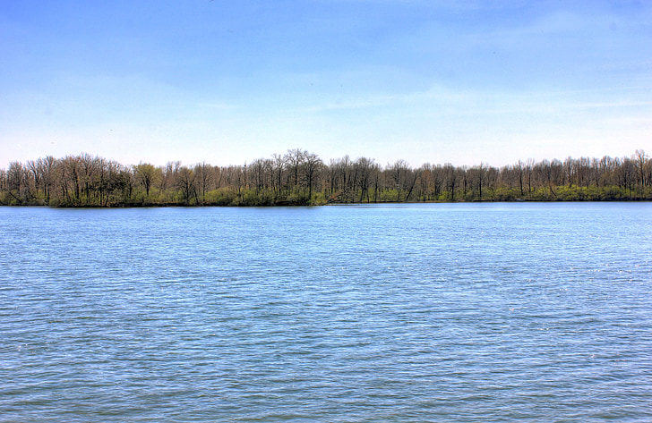Lacul sanchris, Statele Unite ale Americii, Illinois, Parcul de stat sangchris lake, Lacul, peisaj, pustie
