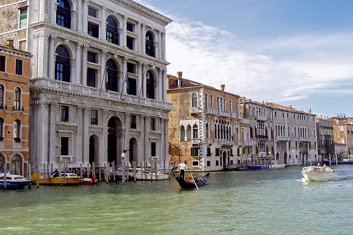 Венеция, grimani дворец, канал, ренесансов дворец, възрожденската архитектура, канал, Италия