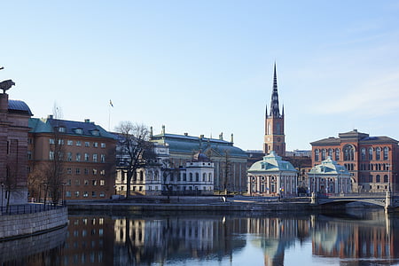 Stockholm, het platform, gebouw, Zweden, bezoekplaatsen