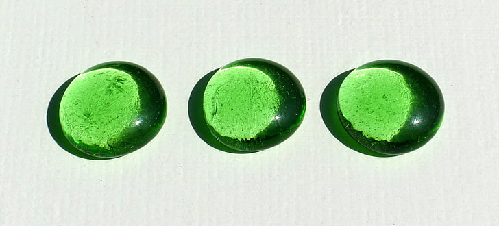 akmenukai, stiklo, žalia, spalva, skaidri