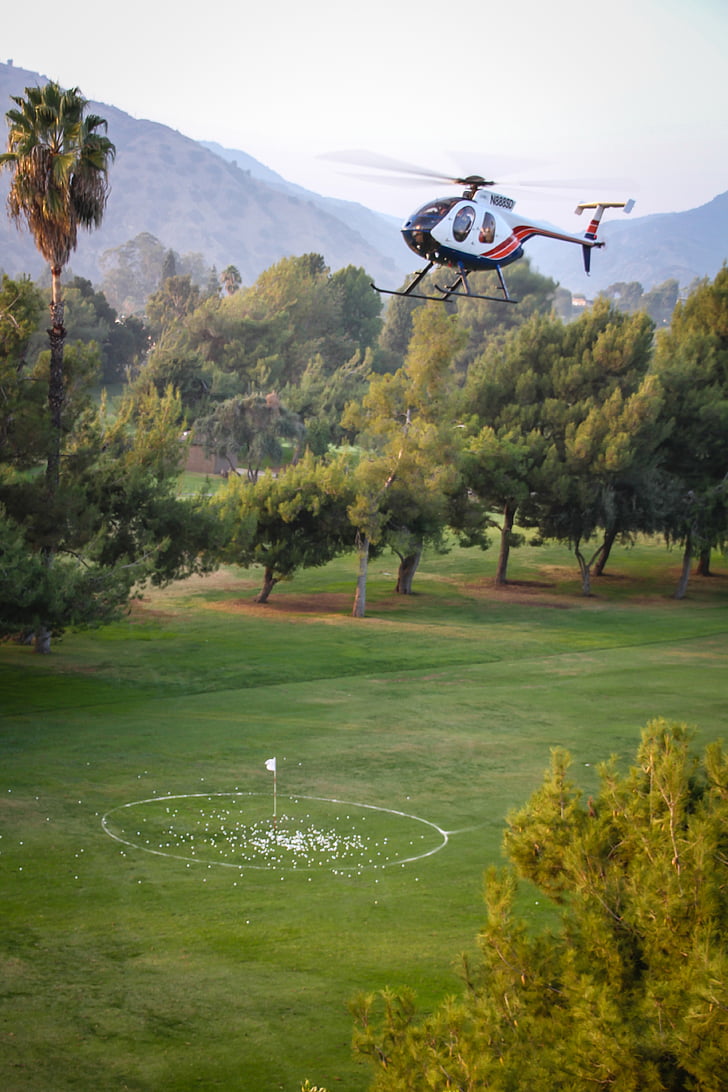 Golf, bola, gota, bola de golfe, desporto, Fairway, helicóptero de grama