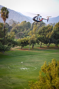 Golf, bollen, släpp, golfboll, idrott, fairway, gräs helikopter