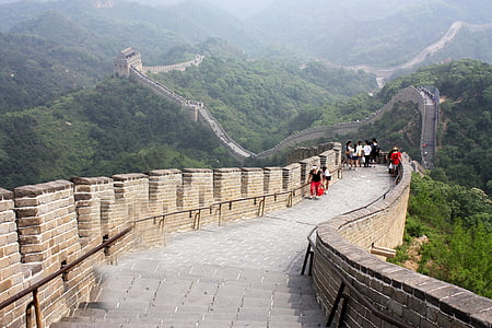 กำแพง, กำแพง, ซากปรักหักพังของกำแพง, มรดกโลก, จีน, ปักกิ่ง, กำแพงเมืองกำแพง
