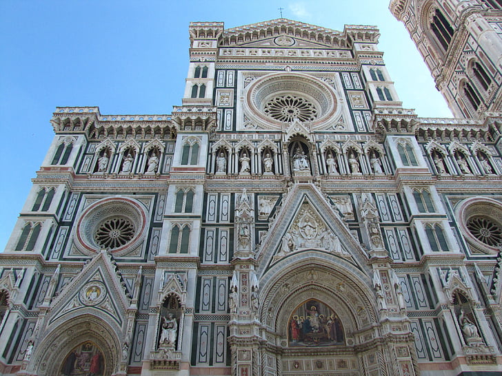 Флоренція, купол, Церква, Гарний, приголомшливі, Центральний Торчелло-ді-Санта-Марія-дель-Фьоре, Флоренція - Італія