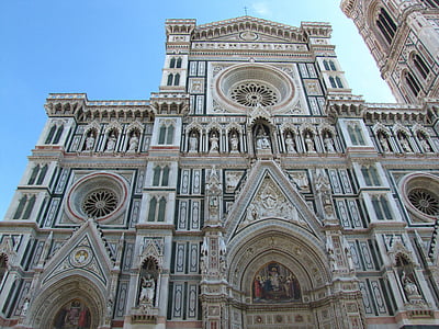 Firenze, kupola, templom, szép, lenyűgöző, központi torcello di santa maria del fiore, Firenze - Olaszország