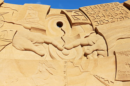 szobrászat, homok, grafika, Fesztivál, homok szobor, Art, homok szobrok