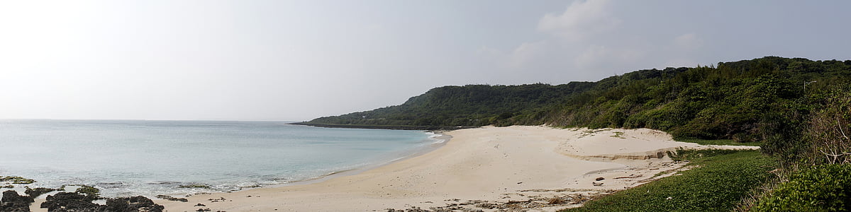 praia, areia, pedra, Taiwan, água, natureza, mar