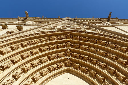 primacial, St john, fachada, gótico, romance, Lyon, Renascença