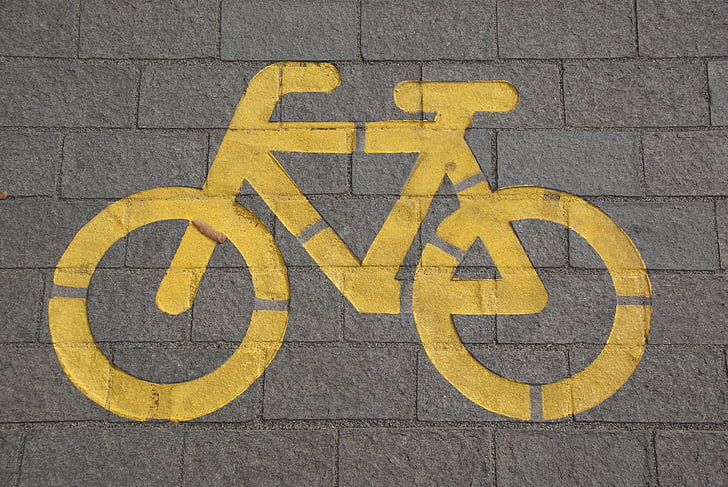 kolo, prometa, kolo pasu, izposoja, kolesarjenje, kolesar, znak
