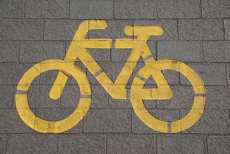 велосипед, трафік, доріжка для велосипедів, велосипед, їзда на велосипеді, велосипедист, знак