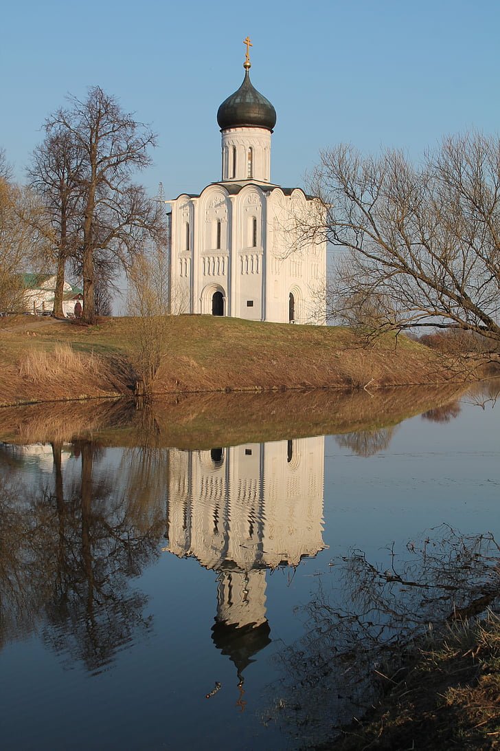 nature, churches, reflection