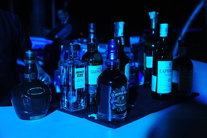 alcol, partito, whisky, bar, bevande, cocktail, notte