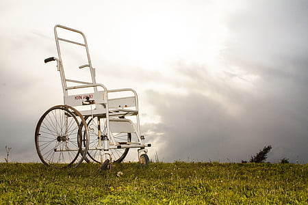 cu handicap, scaun, Engel, ficțiune, iarba, opinii, ideea