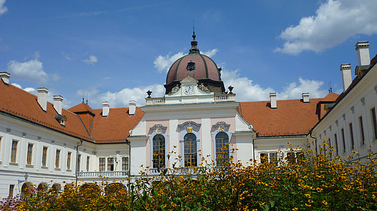 Hongarije, Gödöllő, Hongarije, Piłsudski, Kasteel, koepel, venster, gebouw