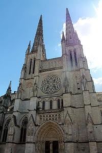 катедрала, Дуомо, Франция, Бордо, Туризъм, архитектура, паметници