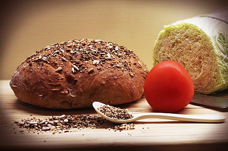 хлеб, Домашняя страница, Семена, подсолнечник, здоровые, злаки, питание