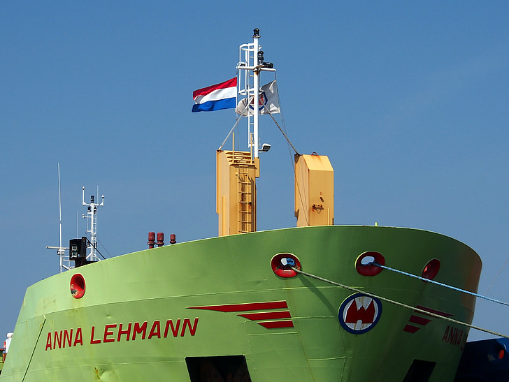 Ana lehmann, laivas, uosto, Amsterdamas, laivas, uosto, krovinių