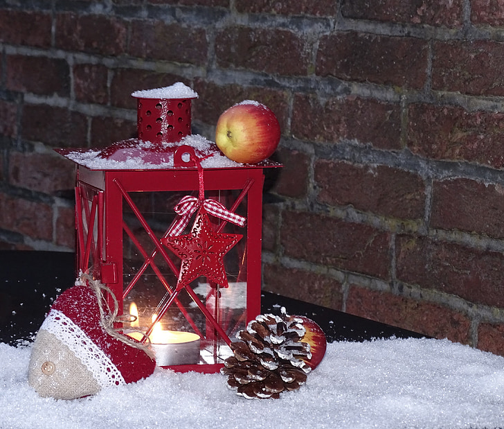 lámpa, Karácsony, dekoráció, Advent, hangulat, téli, világító