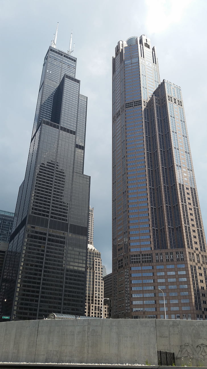 Chicago, Torre Sears, Torre, ciutat, Illinois, horitzó, arquitectura