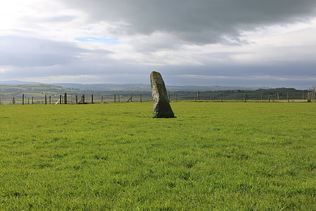 Ирландия, камък, ливада, фоново изображение, природата, трева, пейзаж