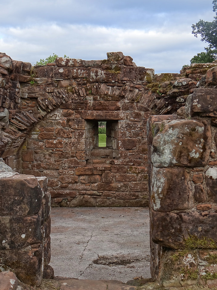 ROM, Skócia, régi kőműves, templom, székesegyház, templom romjai, építészet