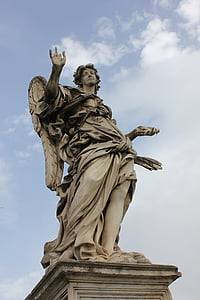 statue de, expression, marbre, Pierre, caractère, un, ange