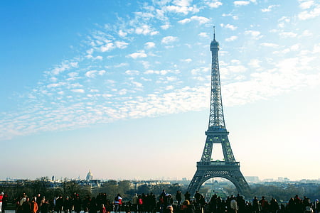 Франция, Le Эйфелева башня, Париж, интересные места, привлечение, Ориентир, Стальная структура