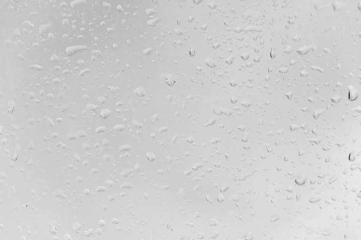 kropla wody, spływa, deszcz, okno, zroszony, kropla deszczu, kroplówki
