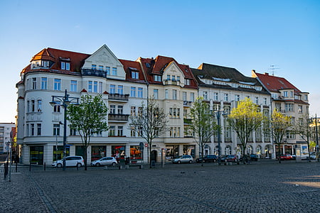Hall, Saale, Saksonya-anhalt, Almanya, eski şehir, eski bina, ilgi duyulan yerler