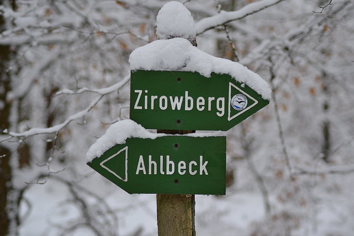 zirowberg, Ahlbeck, Zima, Imenik