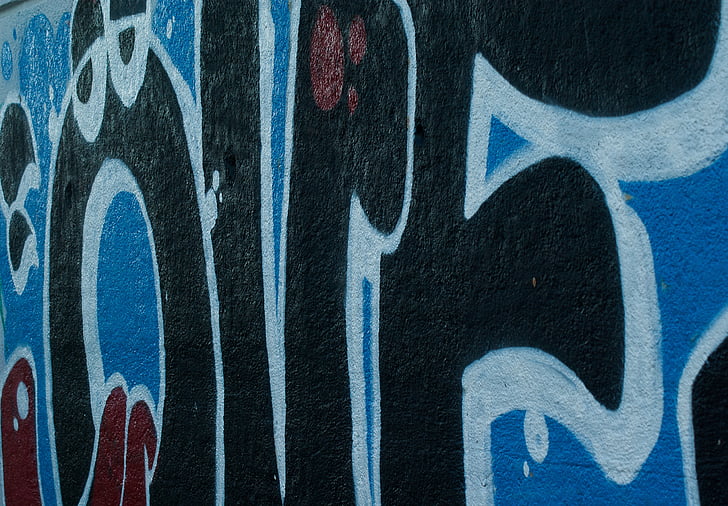 graffiti, Street art, falfestmény, grafikus, minta, hátterek, texturált