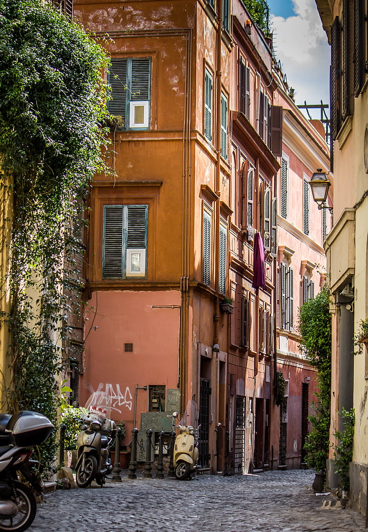 Rim, Ital, Italija, Vrveža, ulica, spomenikov, svetlobe
