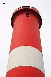 Leuchtturm, nautische, Leuchtfeuer, rot, weiß, groß, Licht