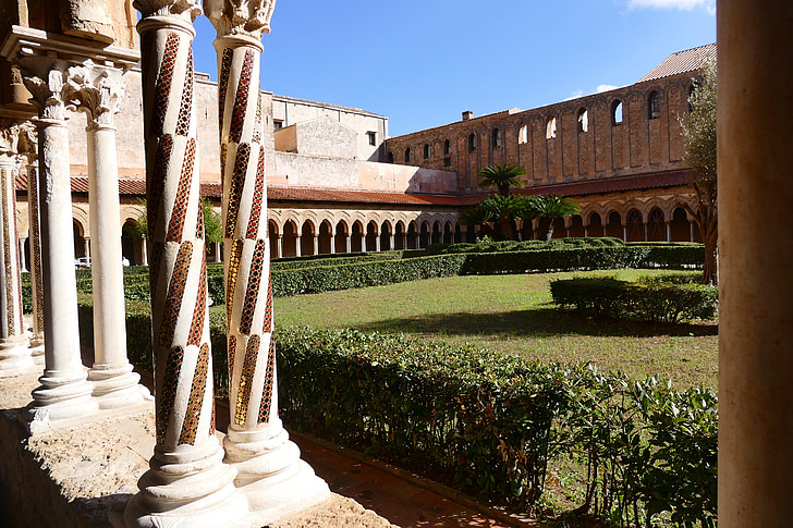 Sicilija, vienuolynas, Dom, Italija, Architektūra, bažnyčia, pastatas