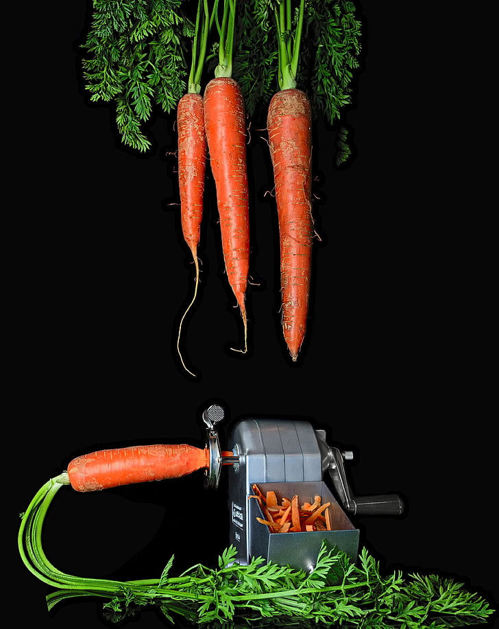 cà rốt, bút chì mài, lột vỏ, thực vật, thực phẩm, sức khỏe, màu xanh lá cây