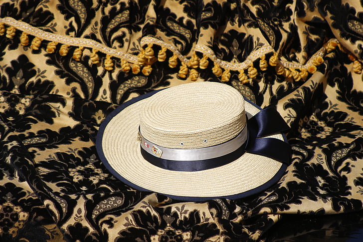 kapelusz, Gondolier, Wenecja, Włochy