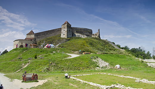 Kastil pesants, rasnow, Rumania, dinding, Monumen
