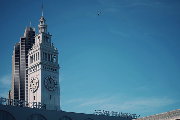 San, Francisco, zvonec, stolp, dnevno, fotografija, San francisco