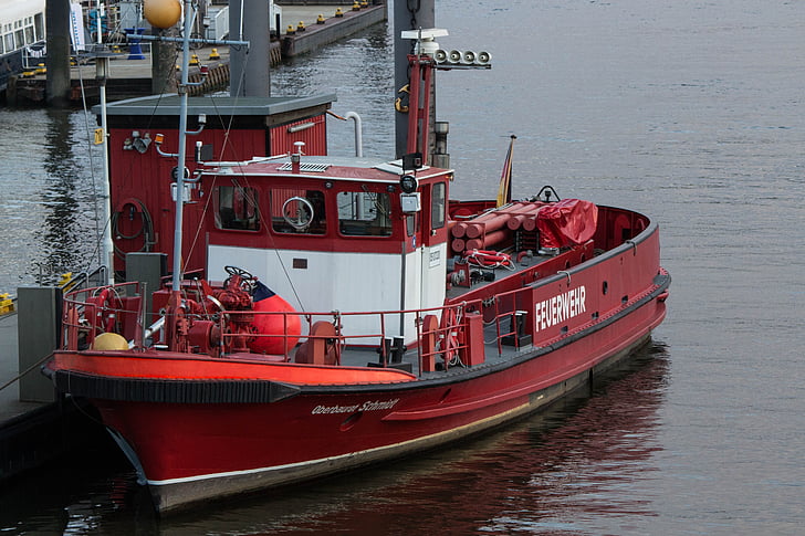 Feuer, Boot, Schiff, Rettungsboot, Wasserfahrzeuge, Löschboot, Not