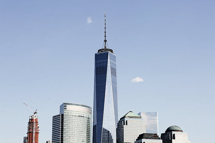 1 wtc, Архитектура, здания, город, высотные здания, Манхэттен, Нью-Йорк