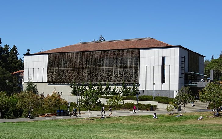 Universitet, bygning, campus, Californien, Cal, Berkeley, arkitektur