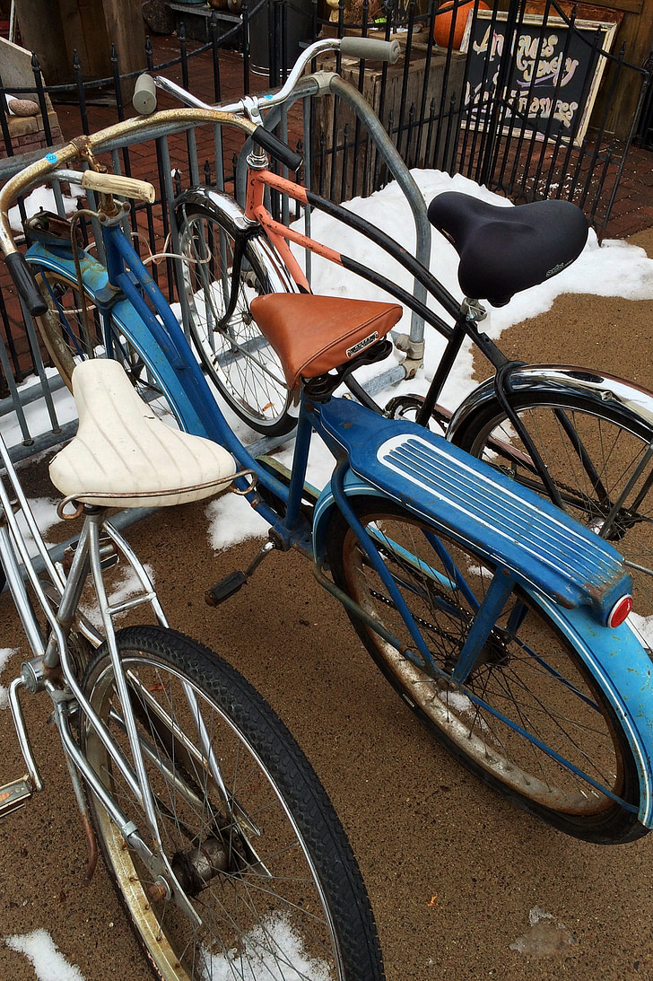 vélos, hiver, vélo, Loisirs, cycle