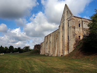 Maillezais cathedral, St peter maillezais, ruin, Cathedral, Frankrig, bygning, resterne