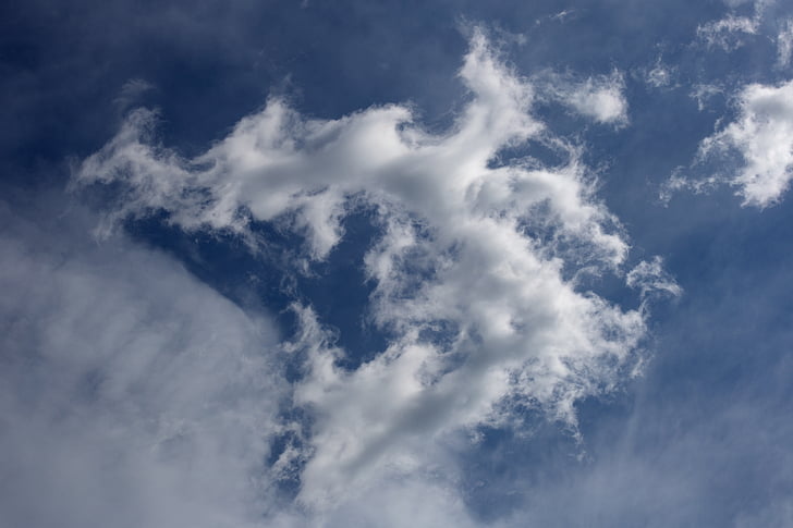 núvols, natura, cel, núvol - cel, Cloudscape, fons, vista d'angle baix