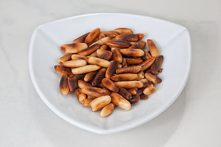 pine nuts, roasted, toasted pine nuts, pine, ingredients, cook, preparation