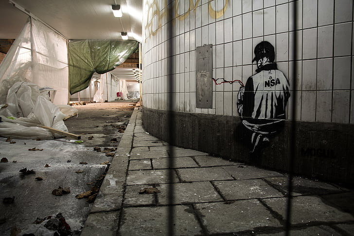 NSA, grafiti, Stockholm, gullmarsplan